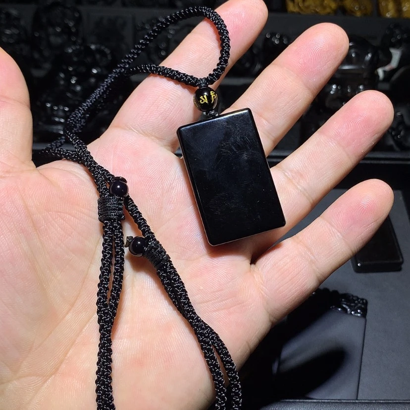 【闪购商品】未镶嵌黑曜岩珠宝奇石然*吖