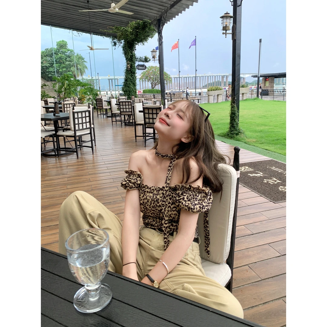 [福利清仓NO退NO换]切糕自制【西部辣妹】小个子夏季女通勤酷飒风豹