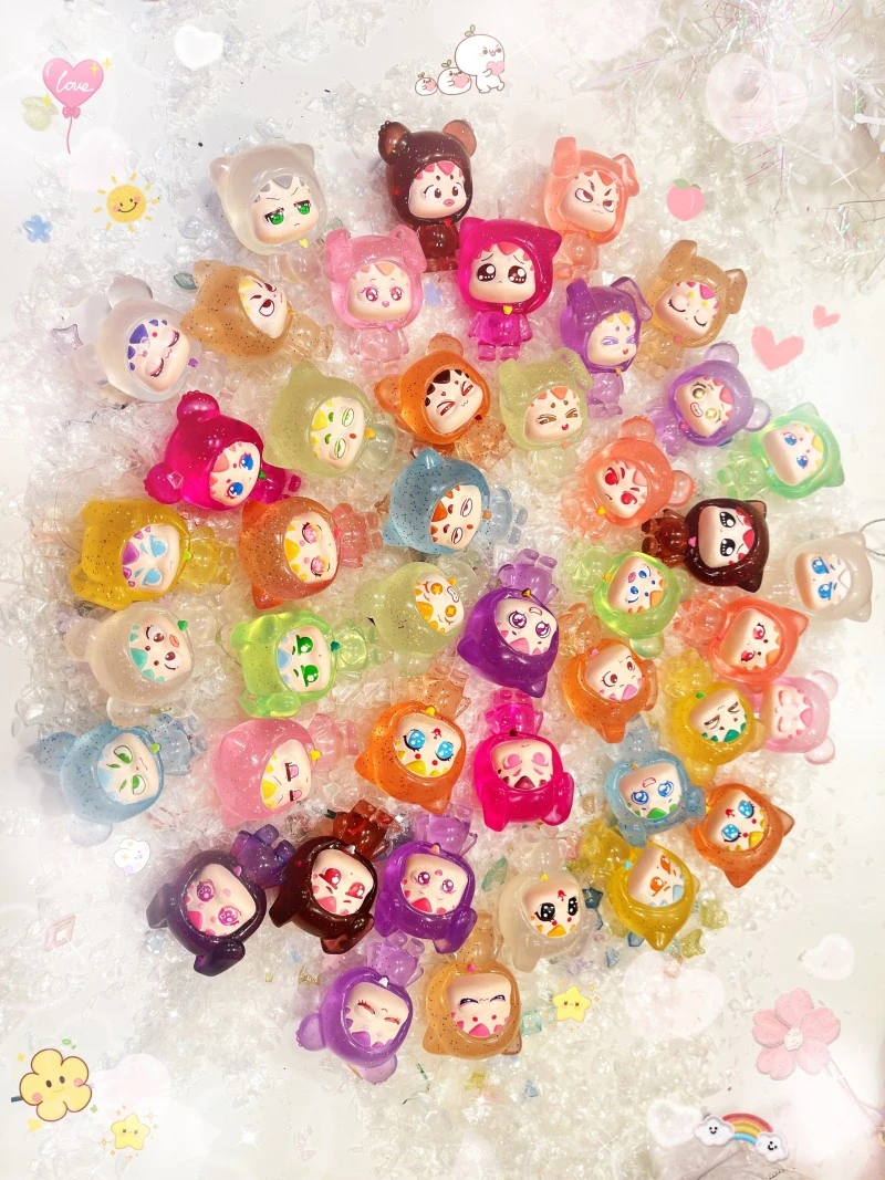 （班长潮玩—萌粒推推乐）正版混合萌粒