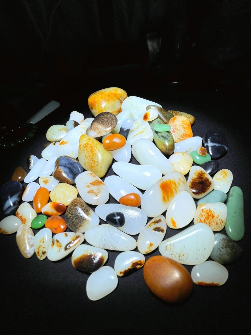 新疆戈壁三彩盆景石奇石《直播选中   所见所得》