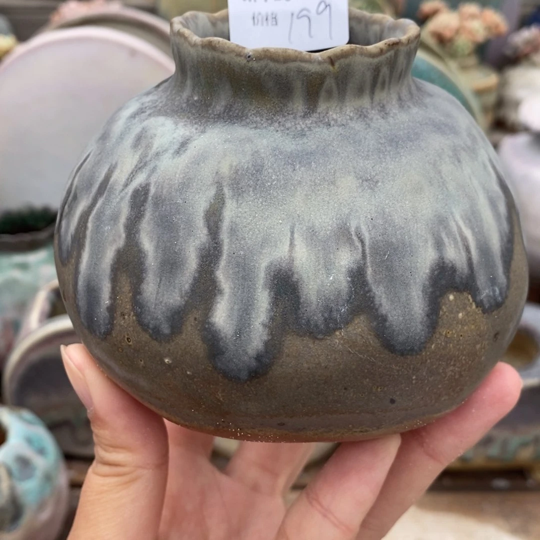 粗砂花盆1987盆新中式033