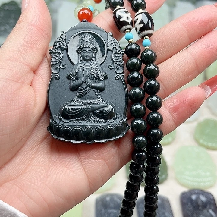 和田玉未镶嵌颈饰