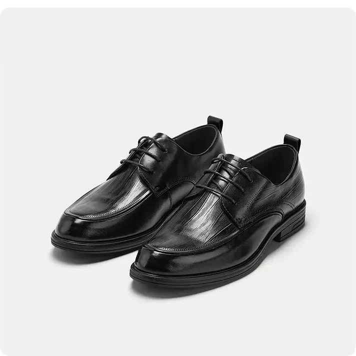 【云朵专属】皮鞋男25新款系带商务真皮鞋垫正装鞋子