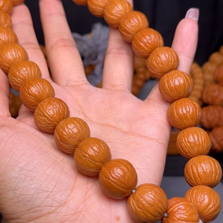 猴头核桃手串16聚宝盆手持28颗下面串观音