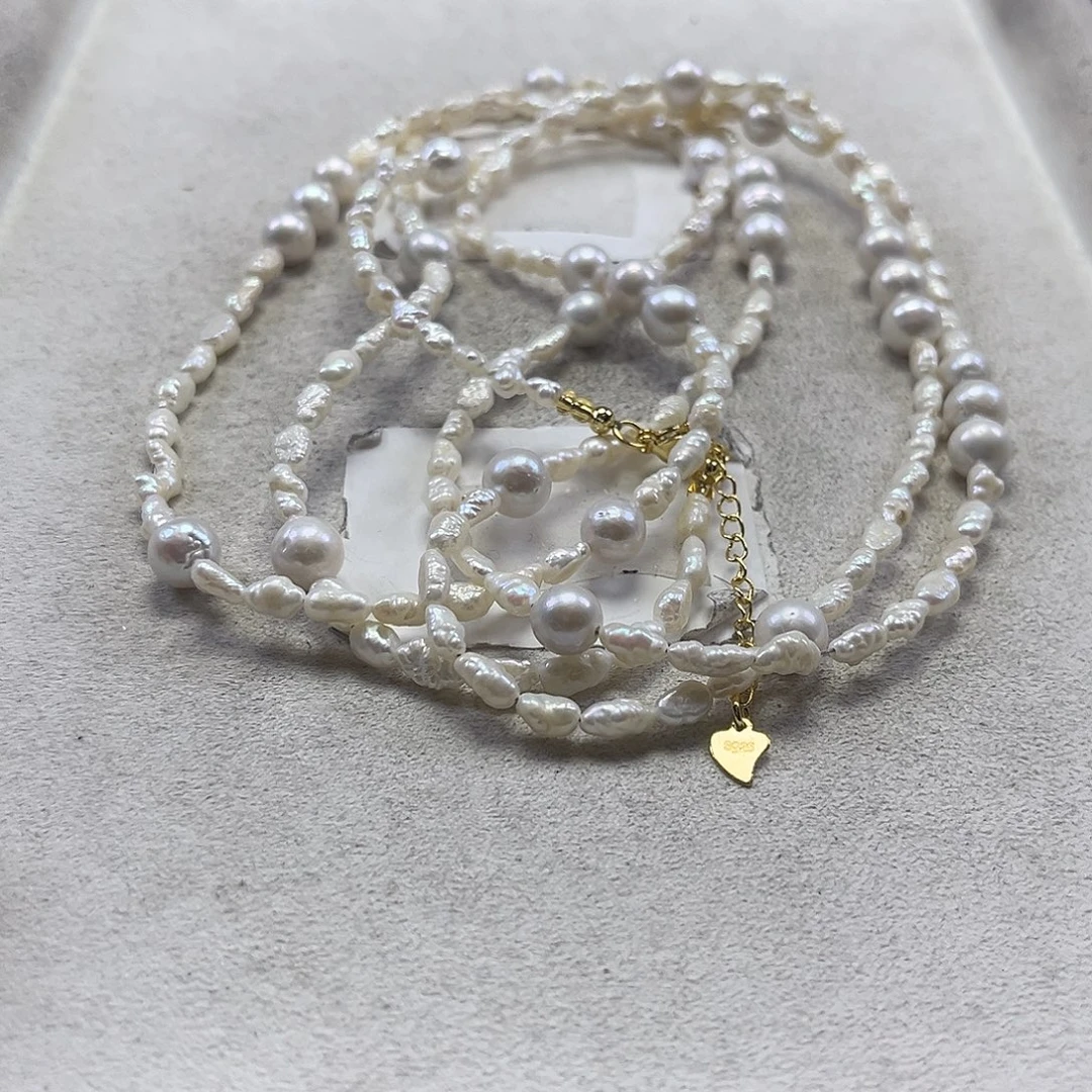 毛衣链未镶嵌淡水珍珠【纯恬】