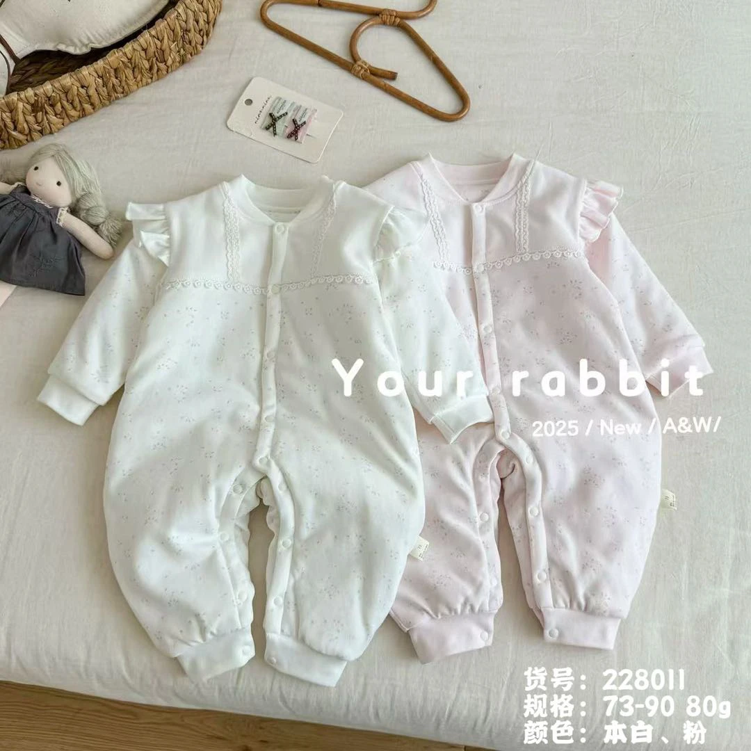 玥儿兔宝宝80克薄棉连体爬服哈衣(缺码清 no退换考虑好下单)