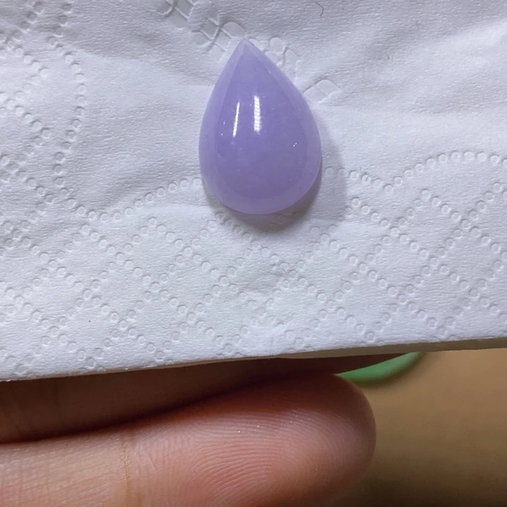 浅***秋定制翡翠未镶嵌紫水滴