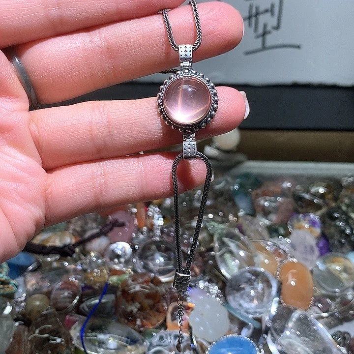 水晶手链银S925镶嵌水晶诡*