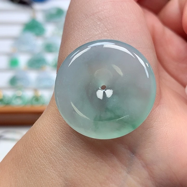 翡翠未镶嵌吊坠(不含链)29-5.5