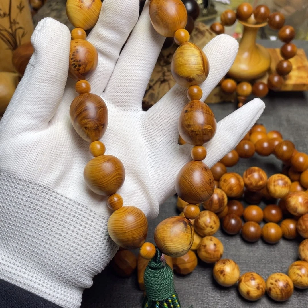 柏木（崖柏）鸽子蛋手持