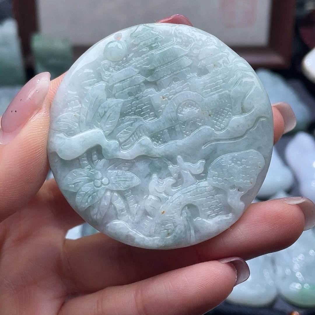 翡翠未镶嵌颈饰翡翠