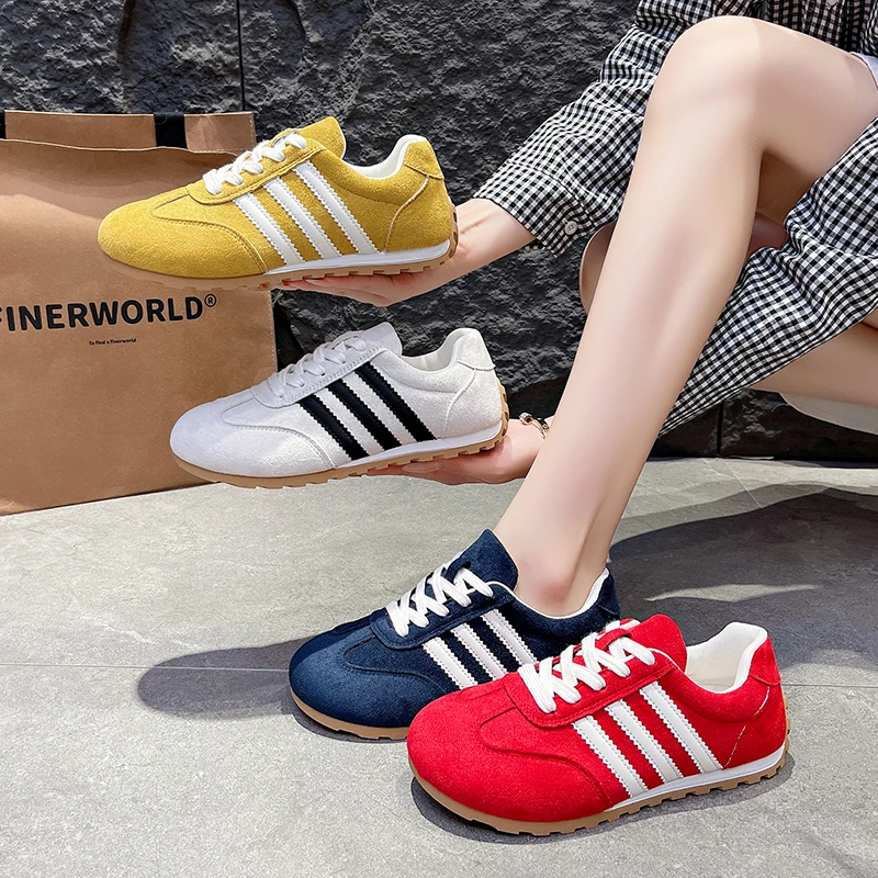 《高品质》德迅鞋女2025秋季新款时尚百搭学生女士运动鞋休闲阿甘鞋