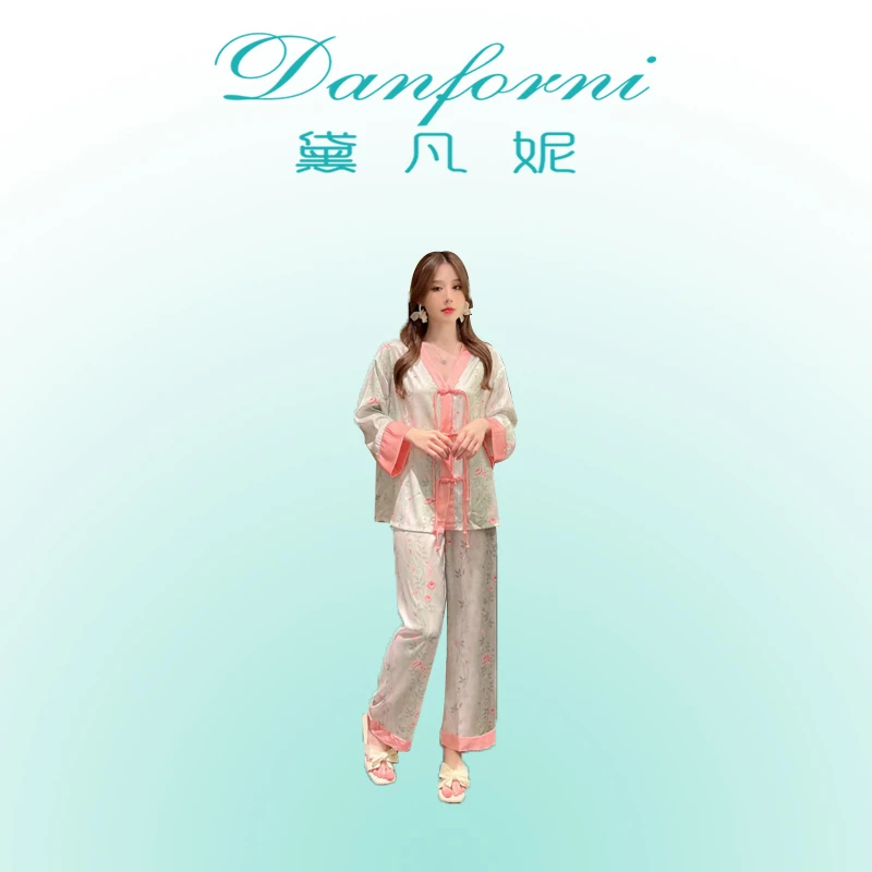 【岳小二专属】黛凡妮盘扣国风家居服套装ZJ82313/BC