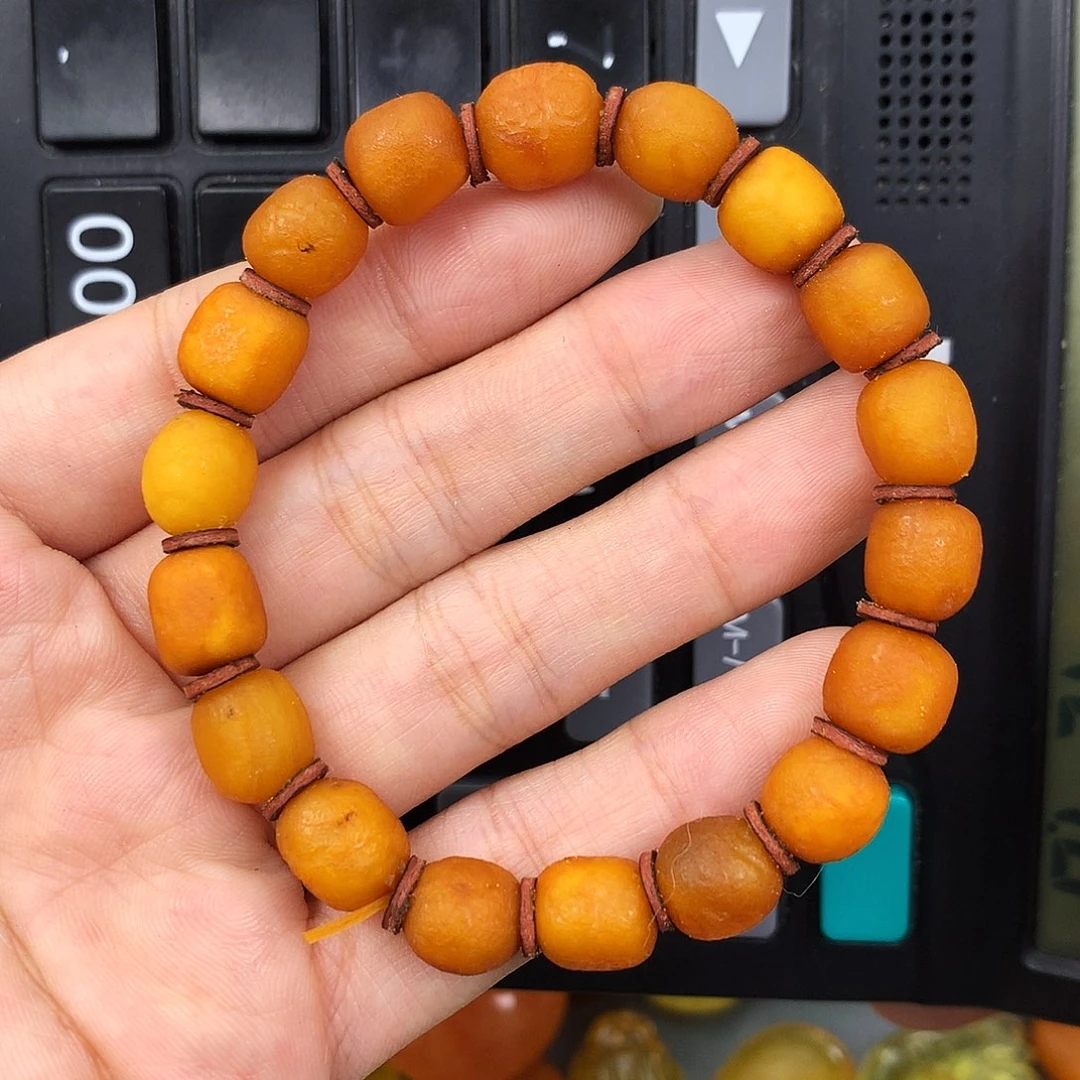 琥珀未镶嵌珠宝奇石9mm➕