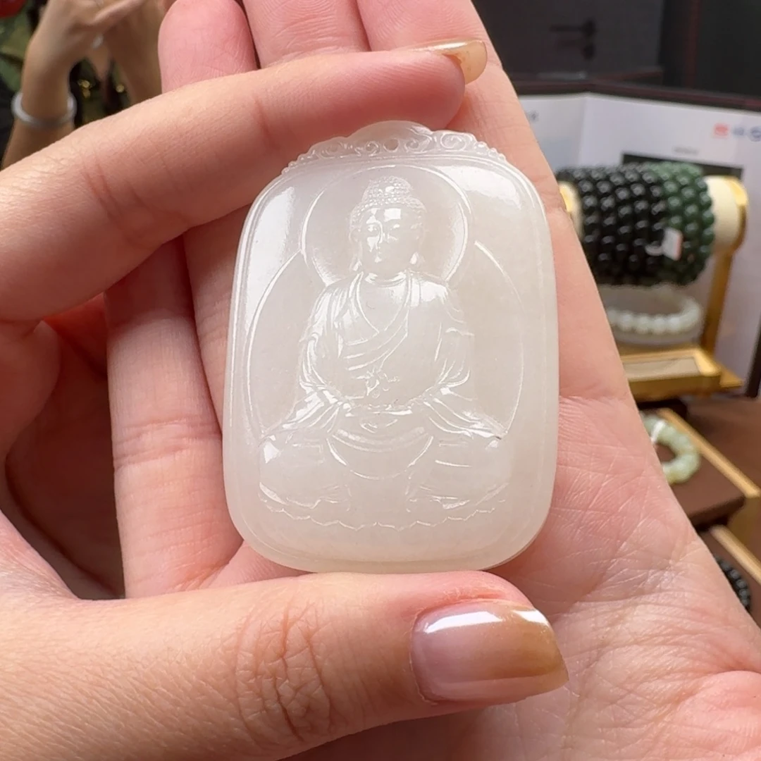 和田玉未镶嵌颈饰和田玉天泰大日吊坠