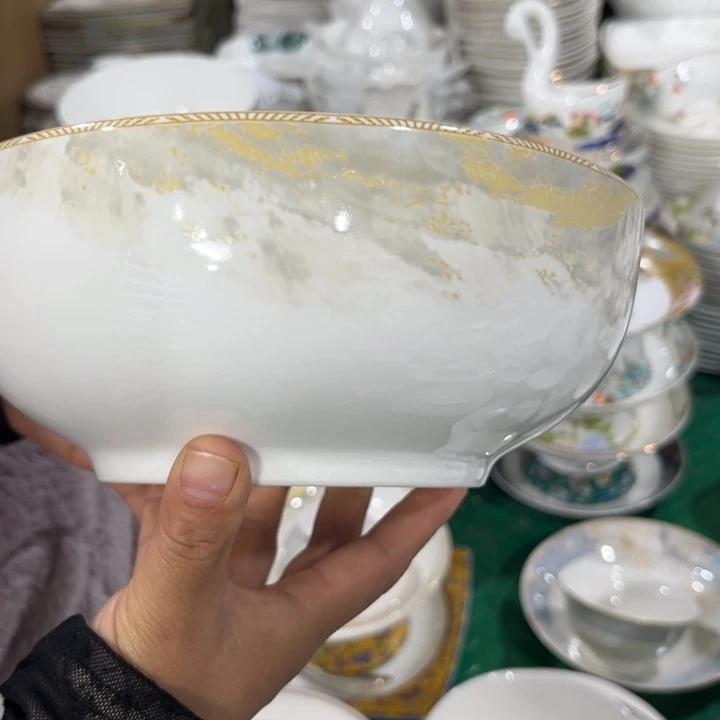 瓷片海岸八寸汤碗一个微瑕