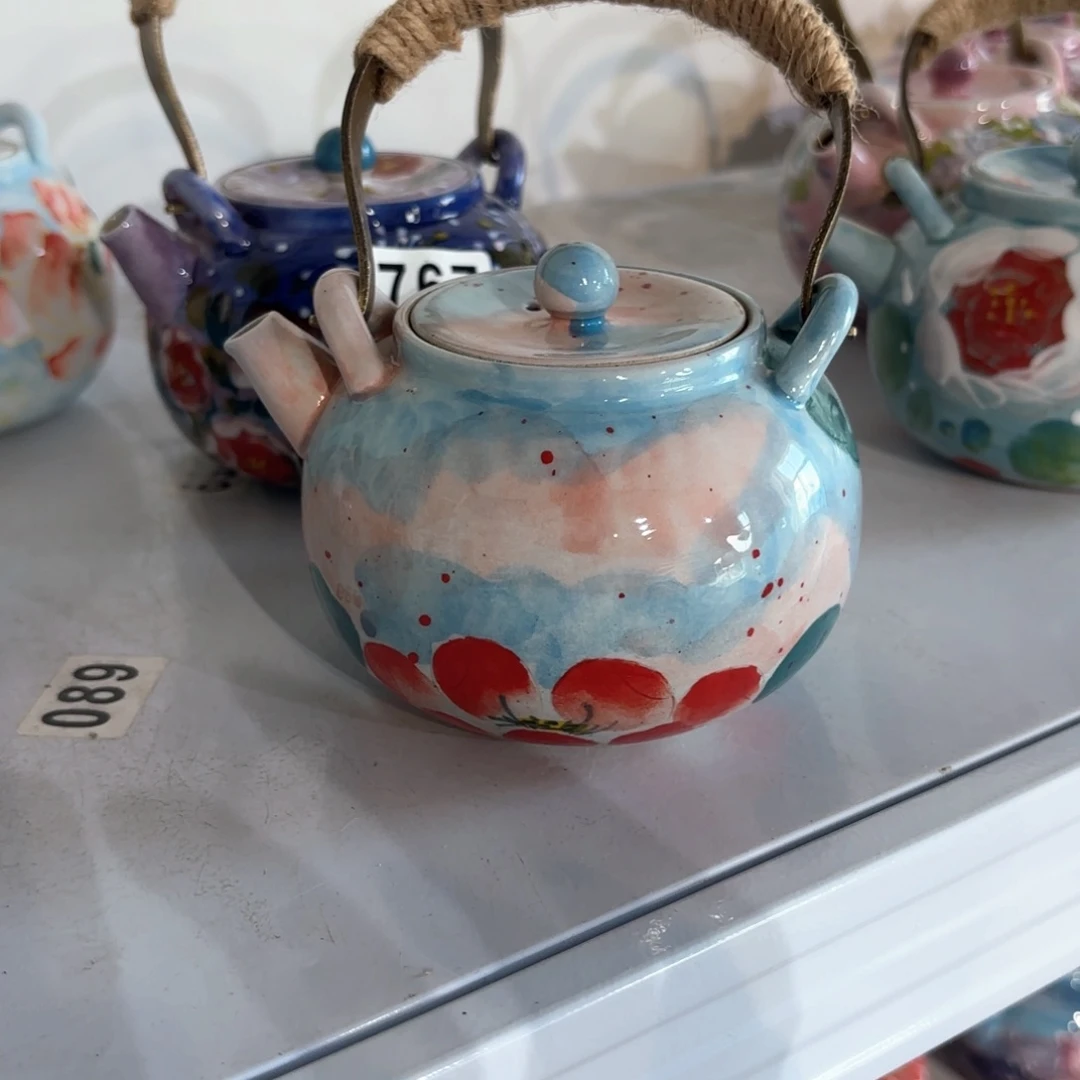 景德镇手绘高温釉下彩陶瓷茶具