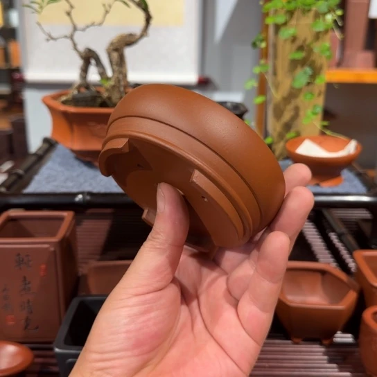 紫砂花盆原矿紫泥