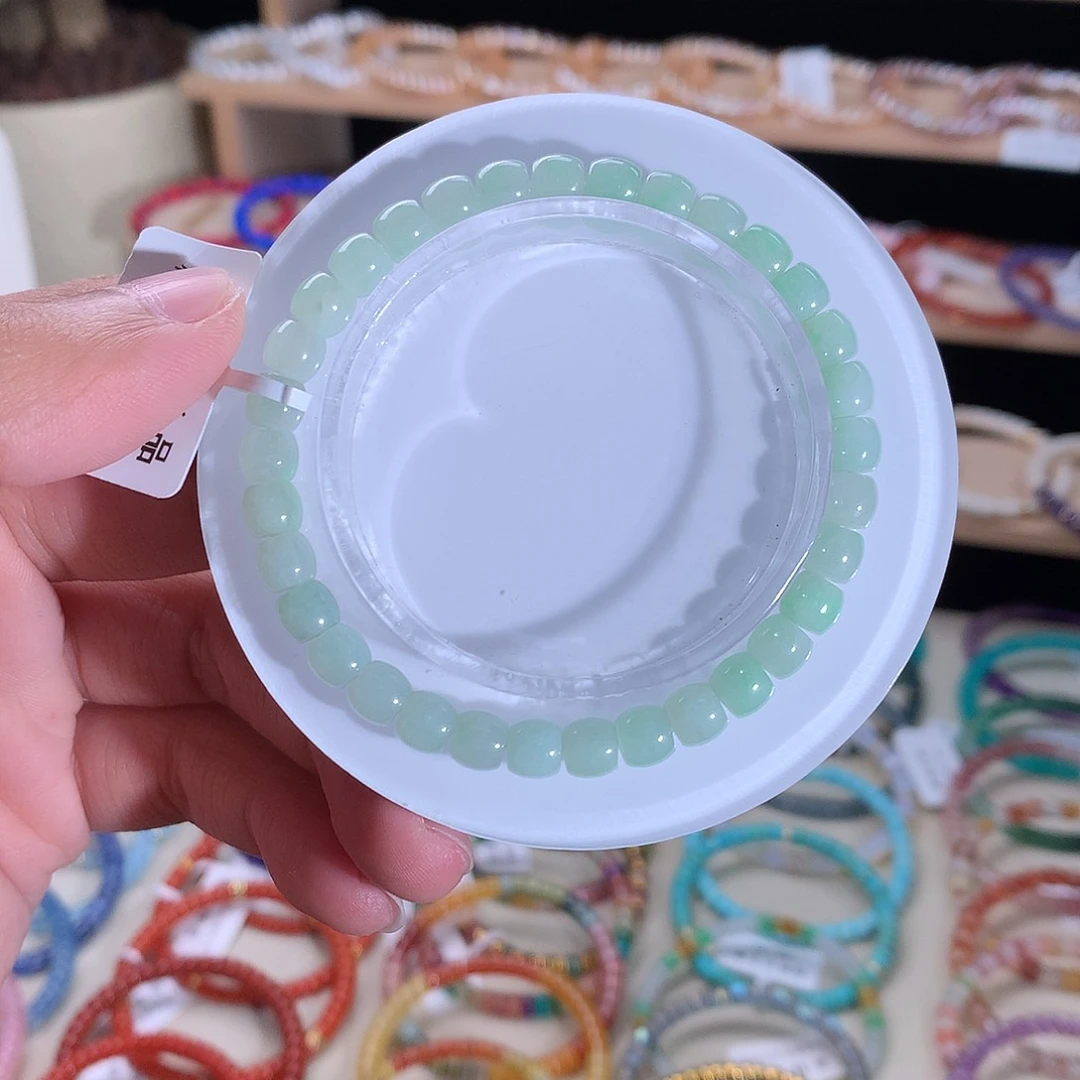 未镶嵌手串翡翠精工直切缅料翡翠6m m