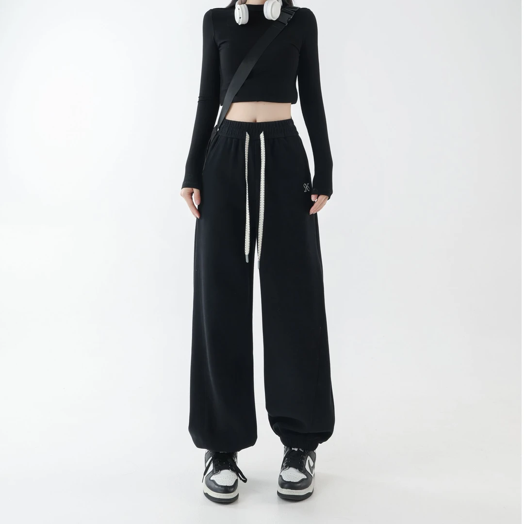 【苏西施】8820新款春季蛋白养肤裤子运动休闲时尚显瘦百搭休闲裤女