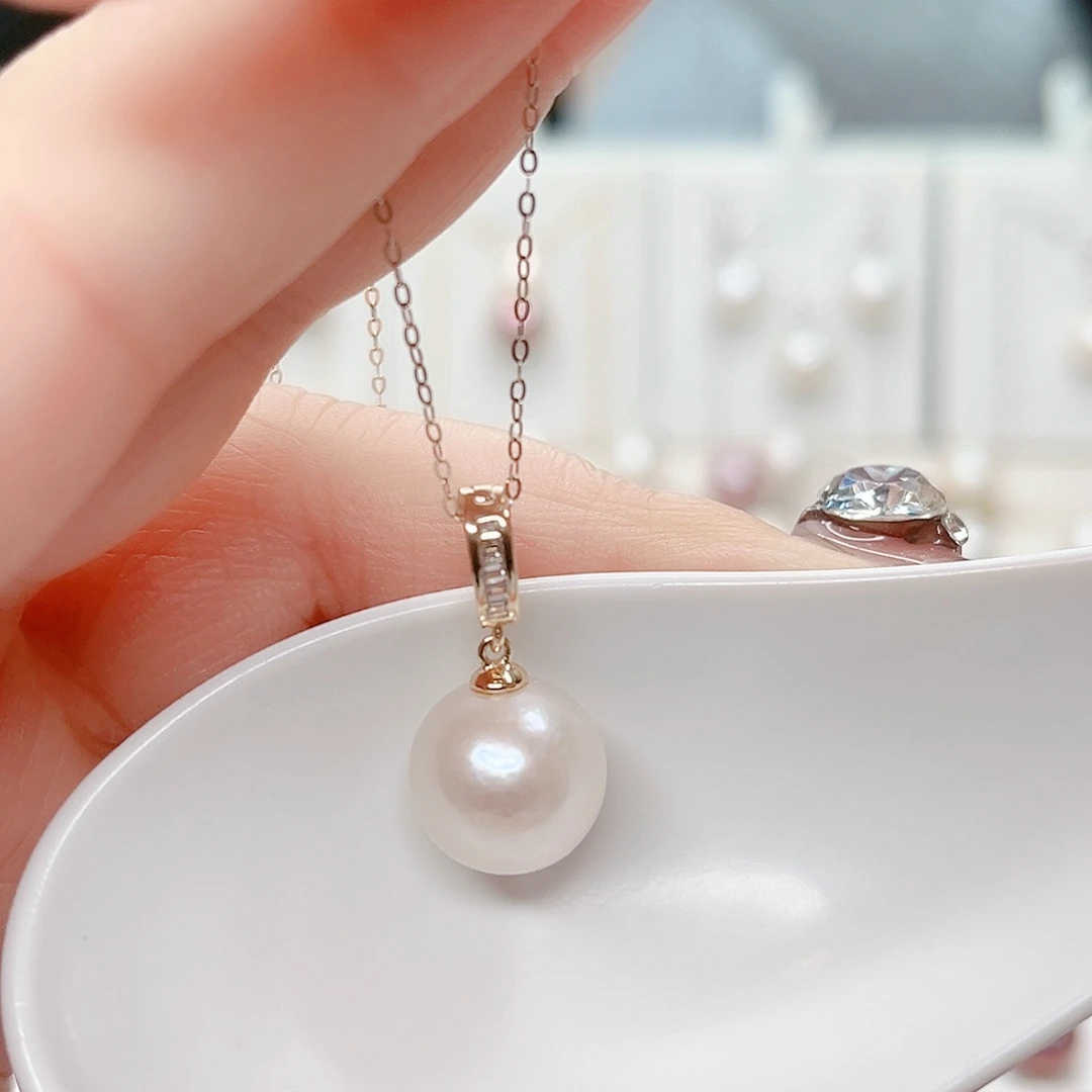 合金淡水珍珠吊坠(赠链)