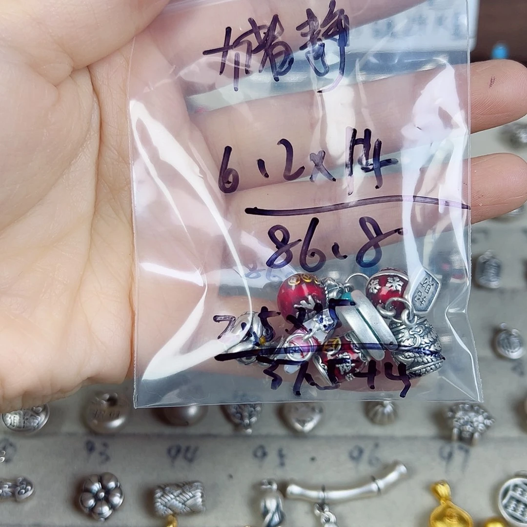 珐琅足银足银配件