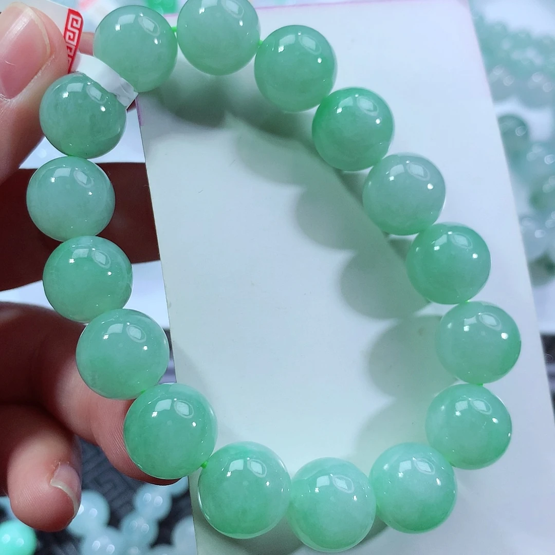 翡翠手链未镶嵌卡12.8