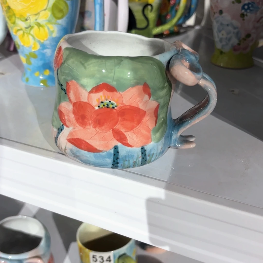 景德镇手绘高温釉下彩陶瓷茶具