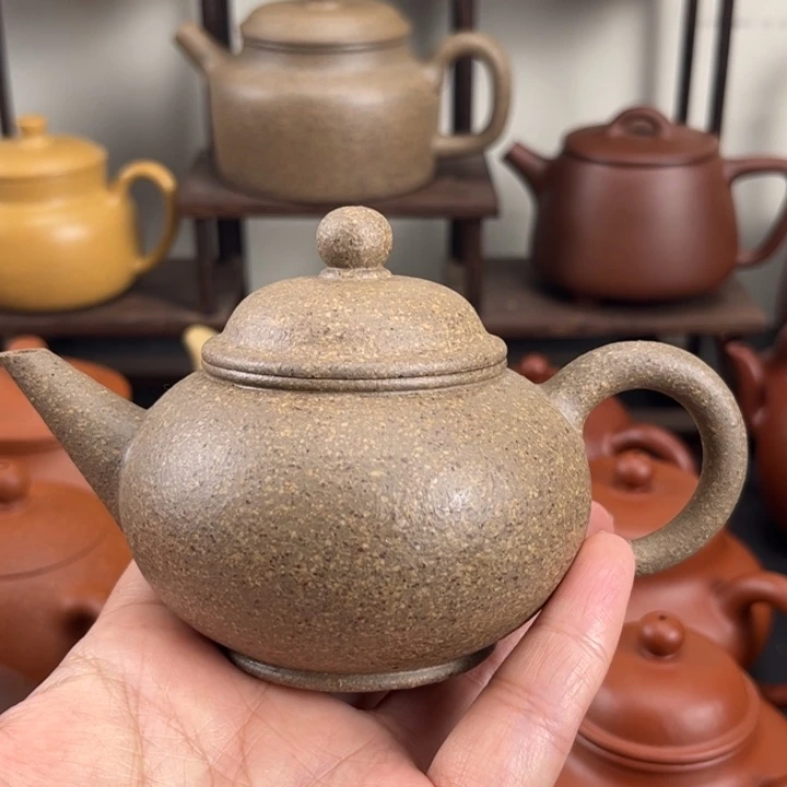 海***风紫砂茶壶全手工水平处理