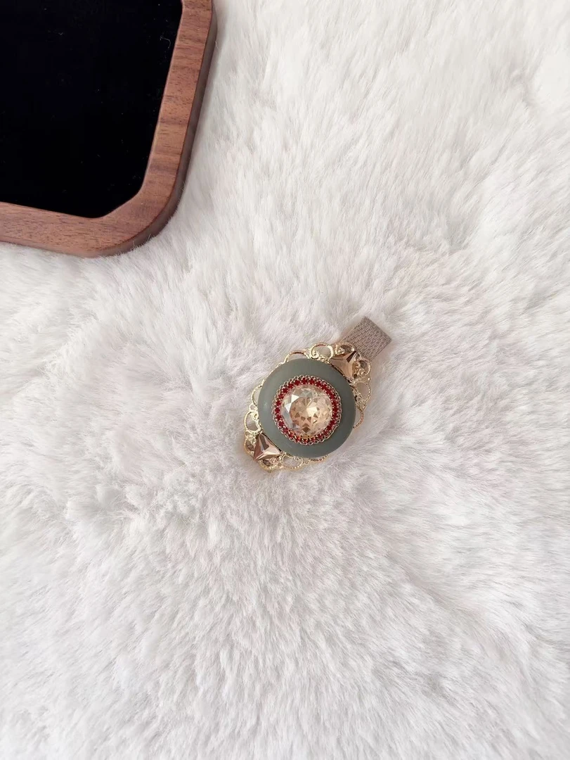 时尚红色闪闪发夹A230