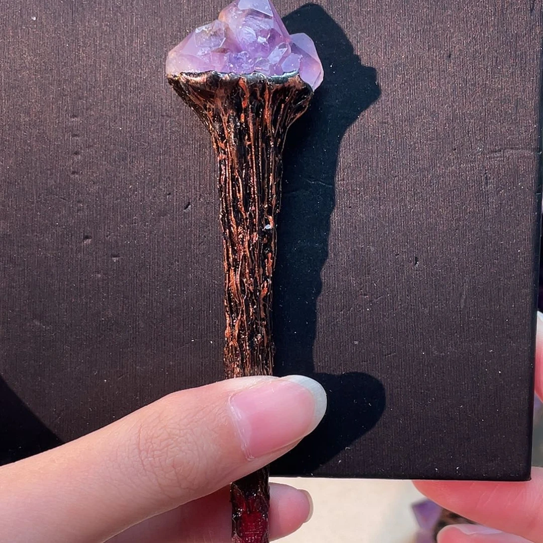 未镶嵌手串水晶紫水晶权杖105号