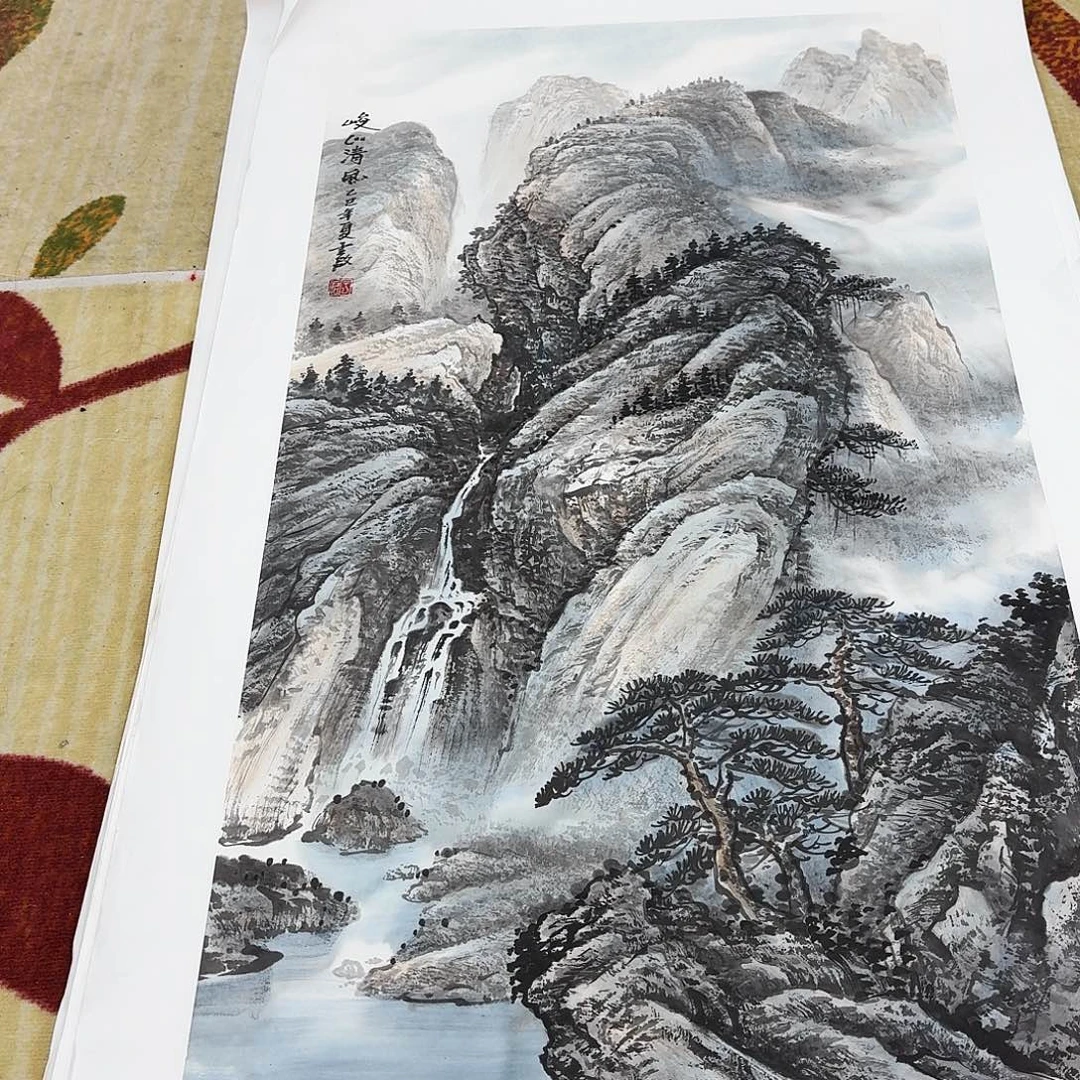 湖***客国画三尺整纸哈哈哈