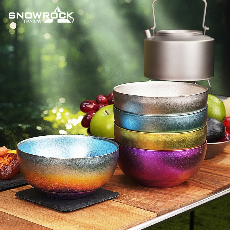 纯钛冰花新款双层碗