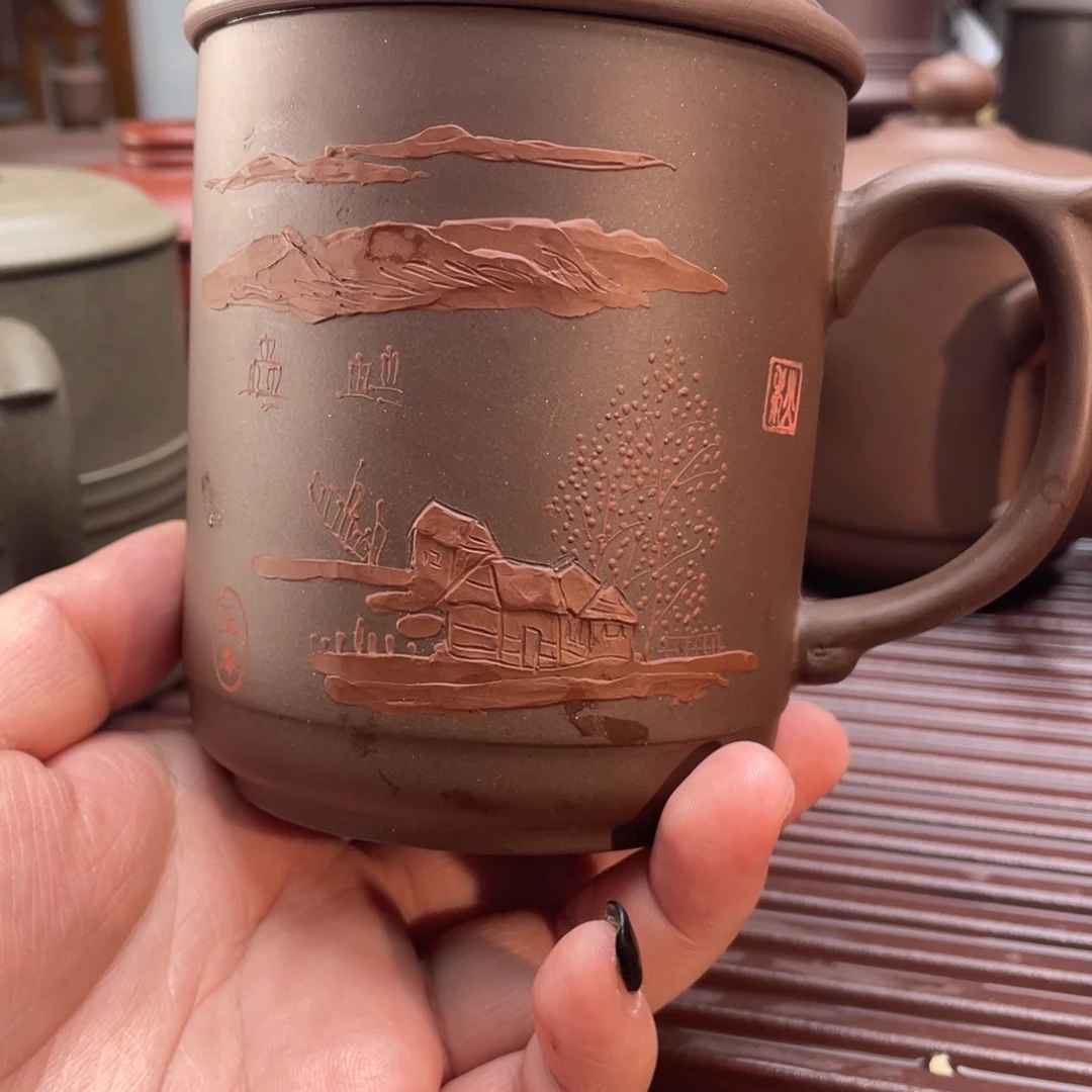 紫砂茶杯宜兴紫砂杯