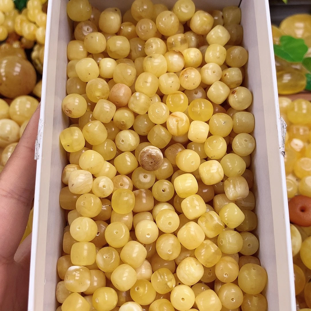 未镶嵌蜜蜡珠宝奇石10mm随机1