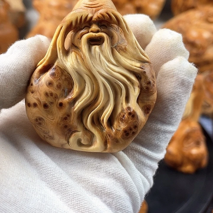 柏木（崖柏）寿星手把件