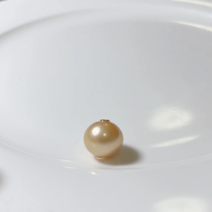 淡水珍珠13左右金色路路通未镶嵌