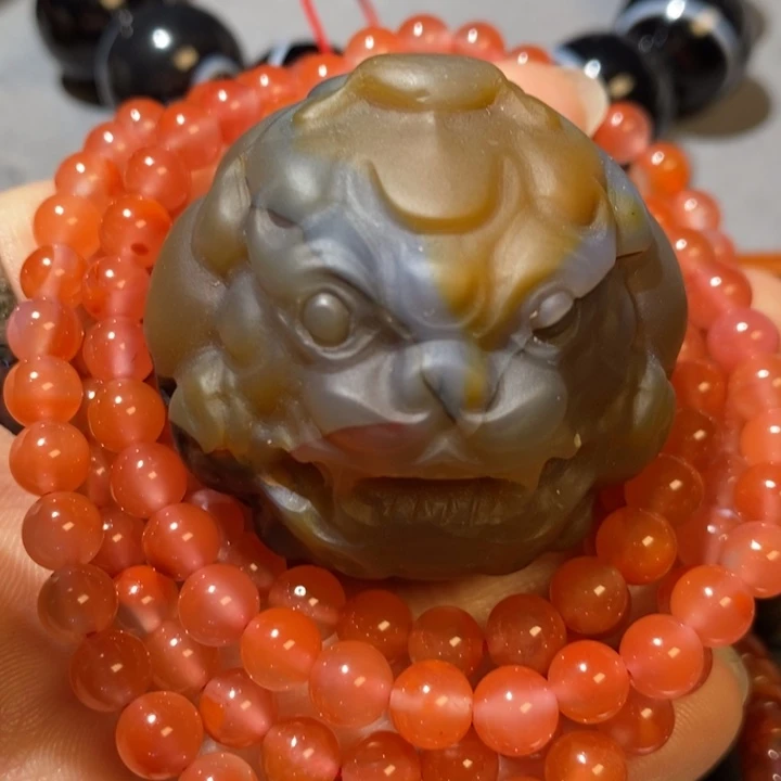 龙***威未镶嵌颈饰玛瑙/玉髓