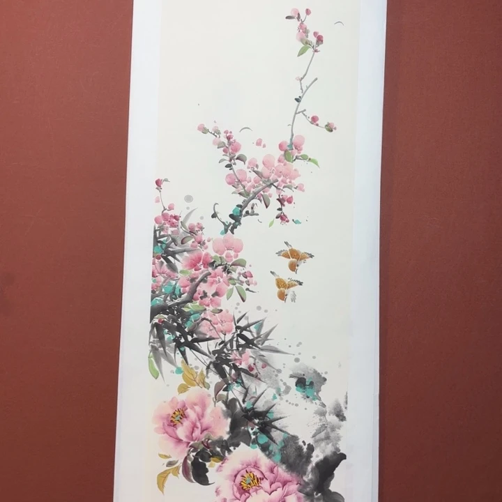 国画听兰老师花鸟