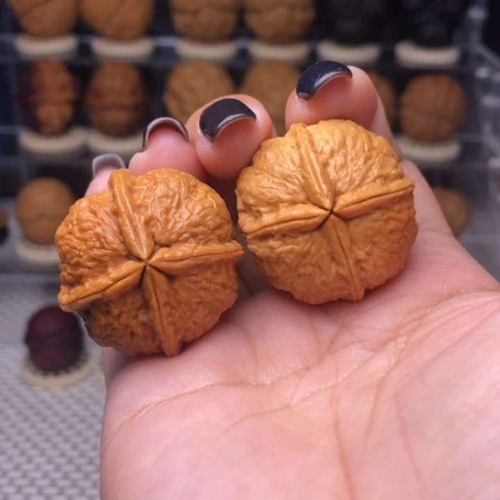 把件文玩核桃15号小四喜四楞31尺