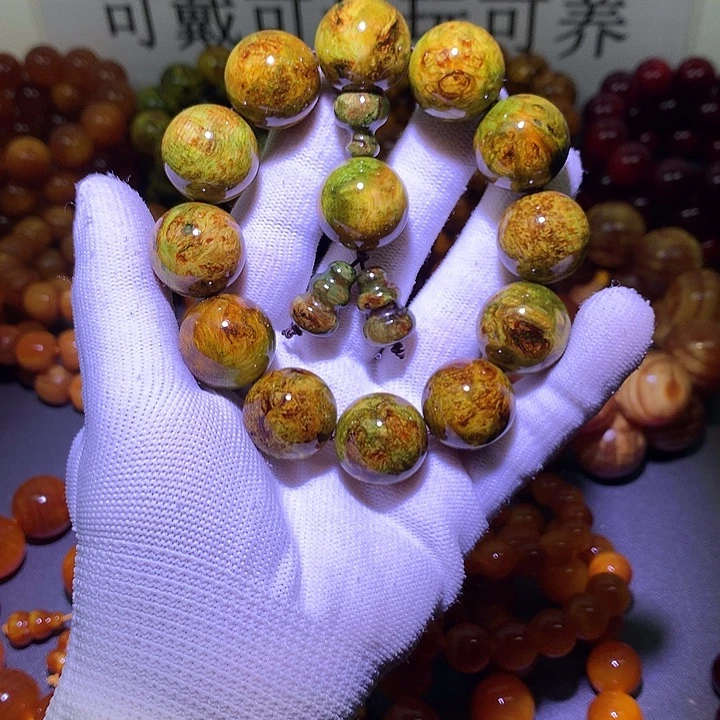 松木（琥珀木）手串/手链2.0 水墨丹青高货