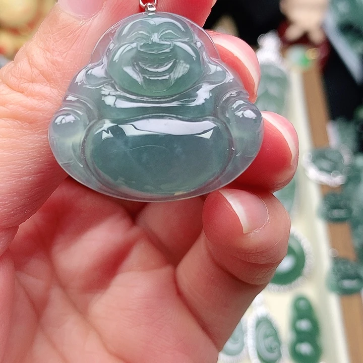 颈饰银S925镶嵌翡翠吊坠