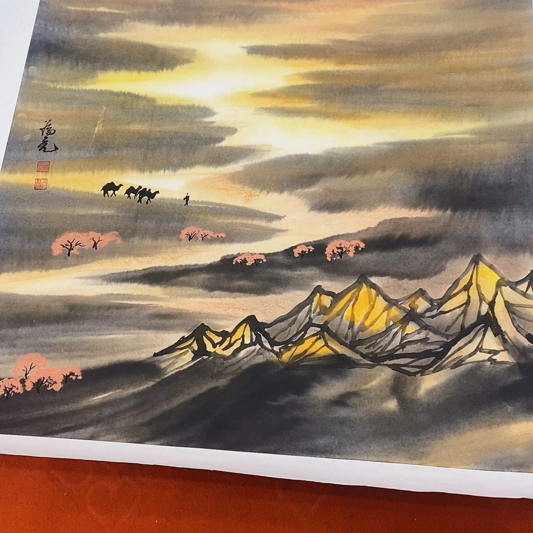 国画黄**著颇有点可爱哈哈我笑