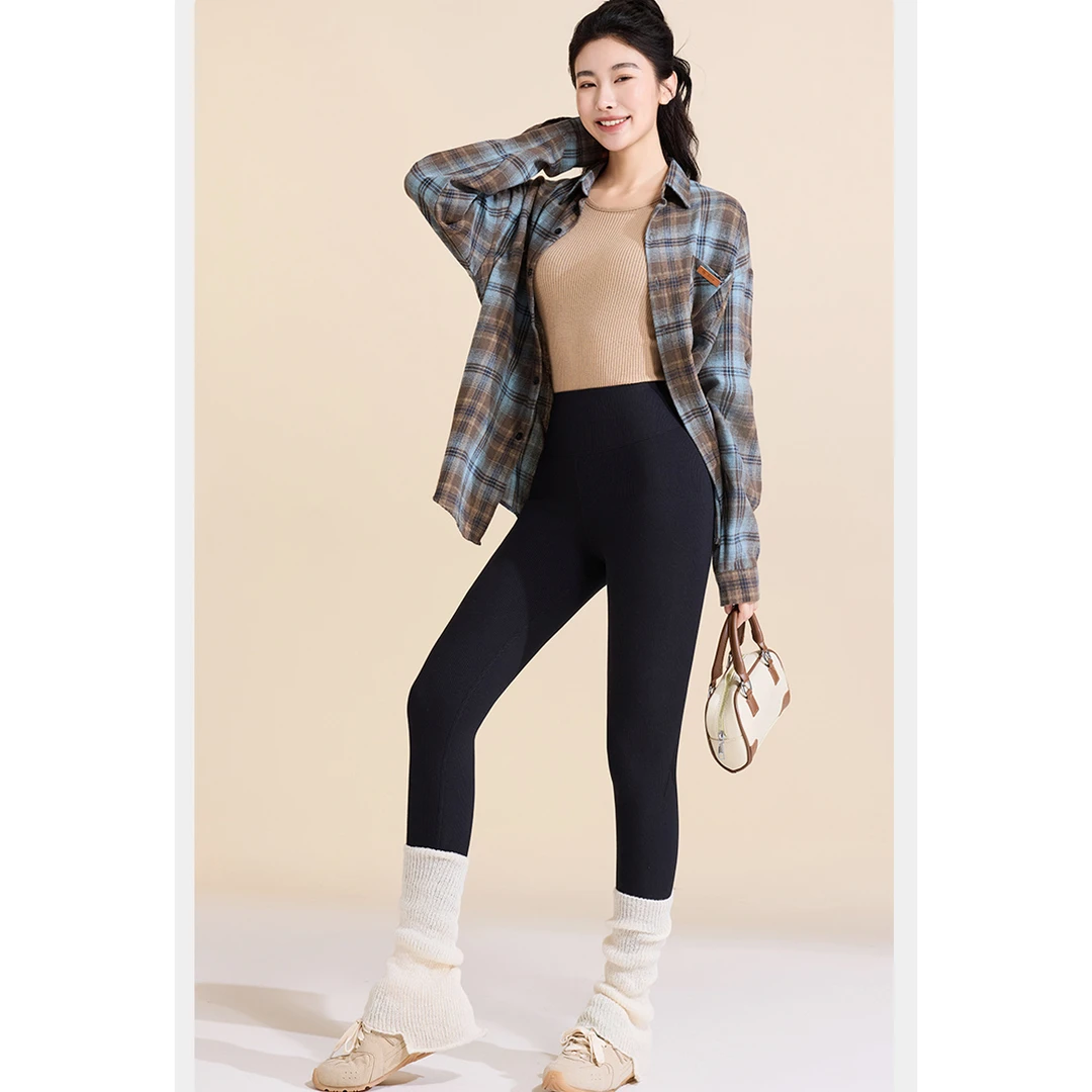 门店32&9！线雕芭比裤」高弹久穿不变形零压裸感打底裤女 C23261