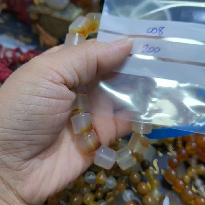 玛瑙/玉髓颈饰合金冰***️008