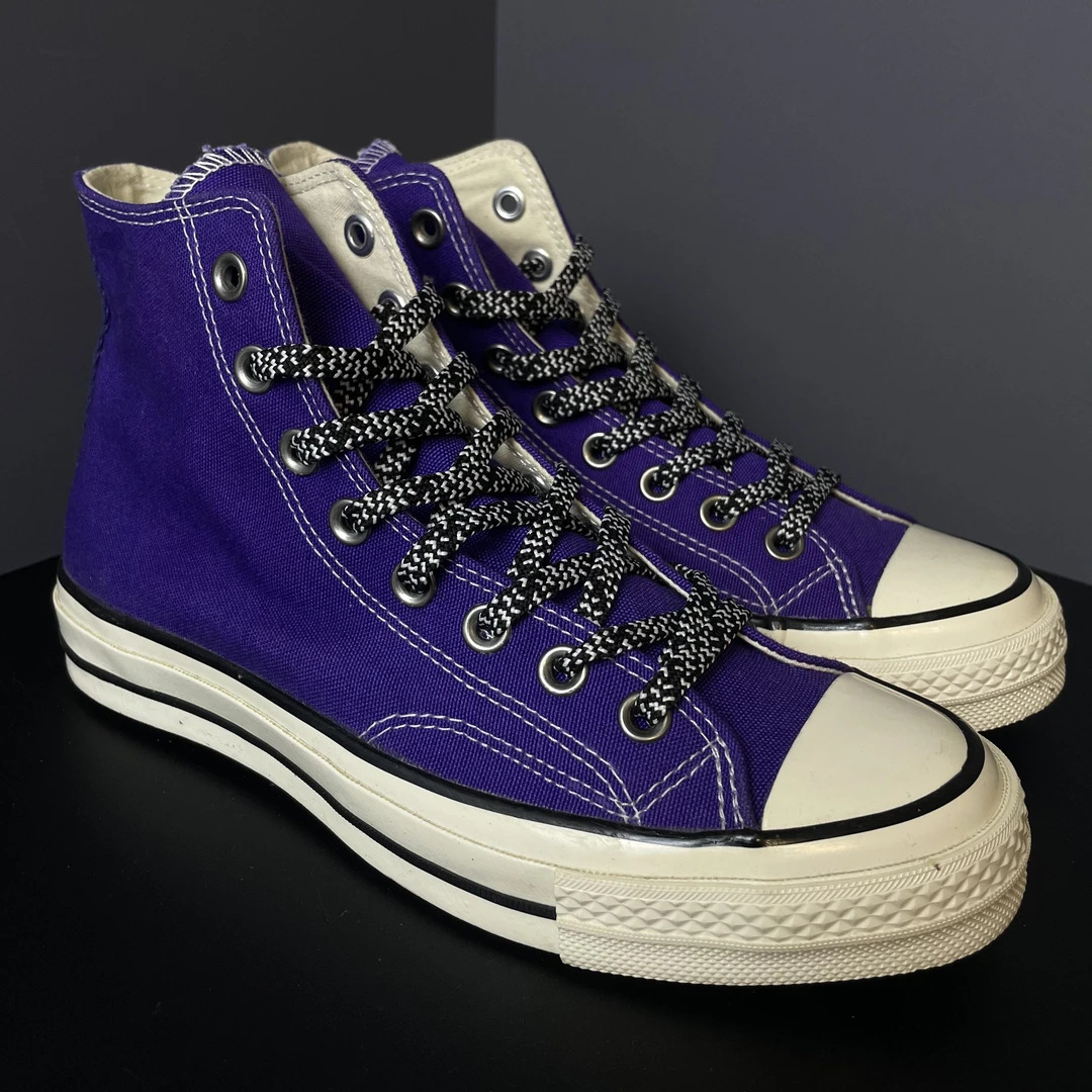 95新 Converse/匡威 39.5码 1970s 休闲鞋 高帮帆布鞋 深紫 无盒