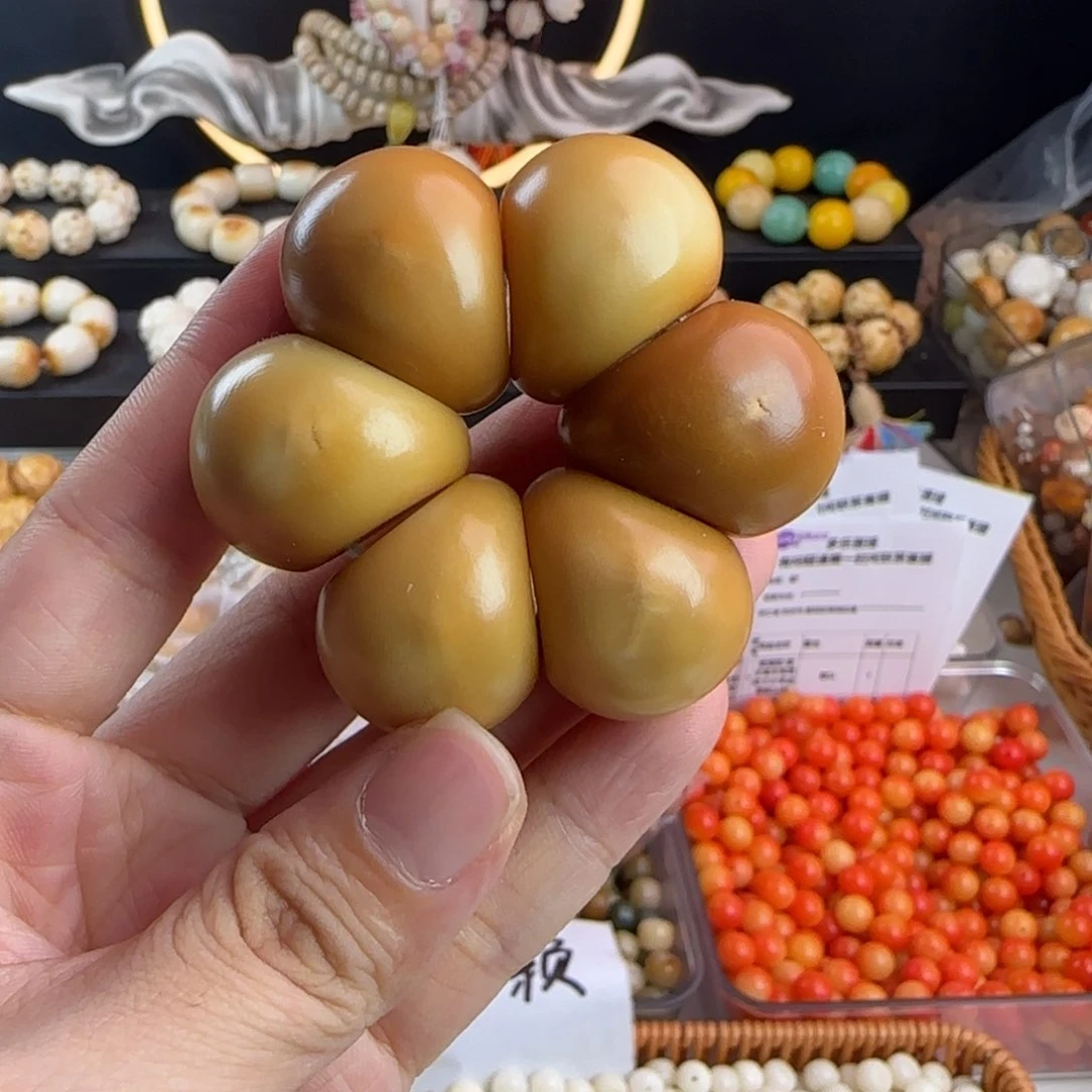 菩提根/象牙果手串微瑕牙果卡26风化山竹手捻1个