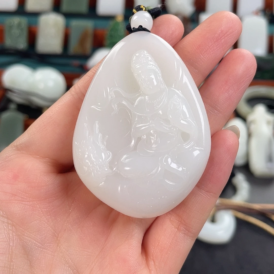 和田玉未镶嵌挂件