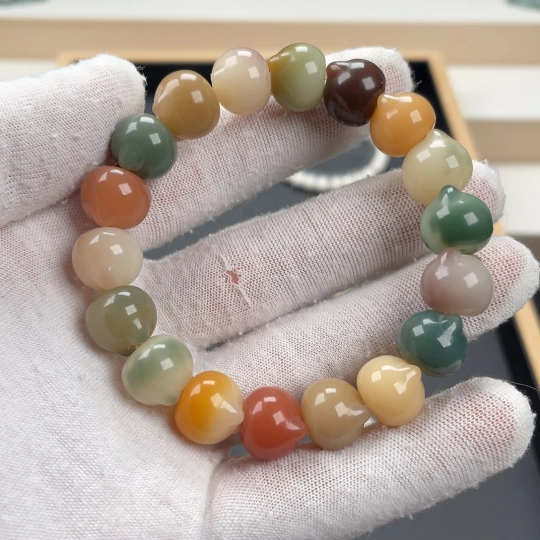 白玉菩提吊坠小猫头通货