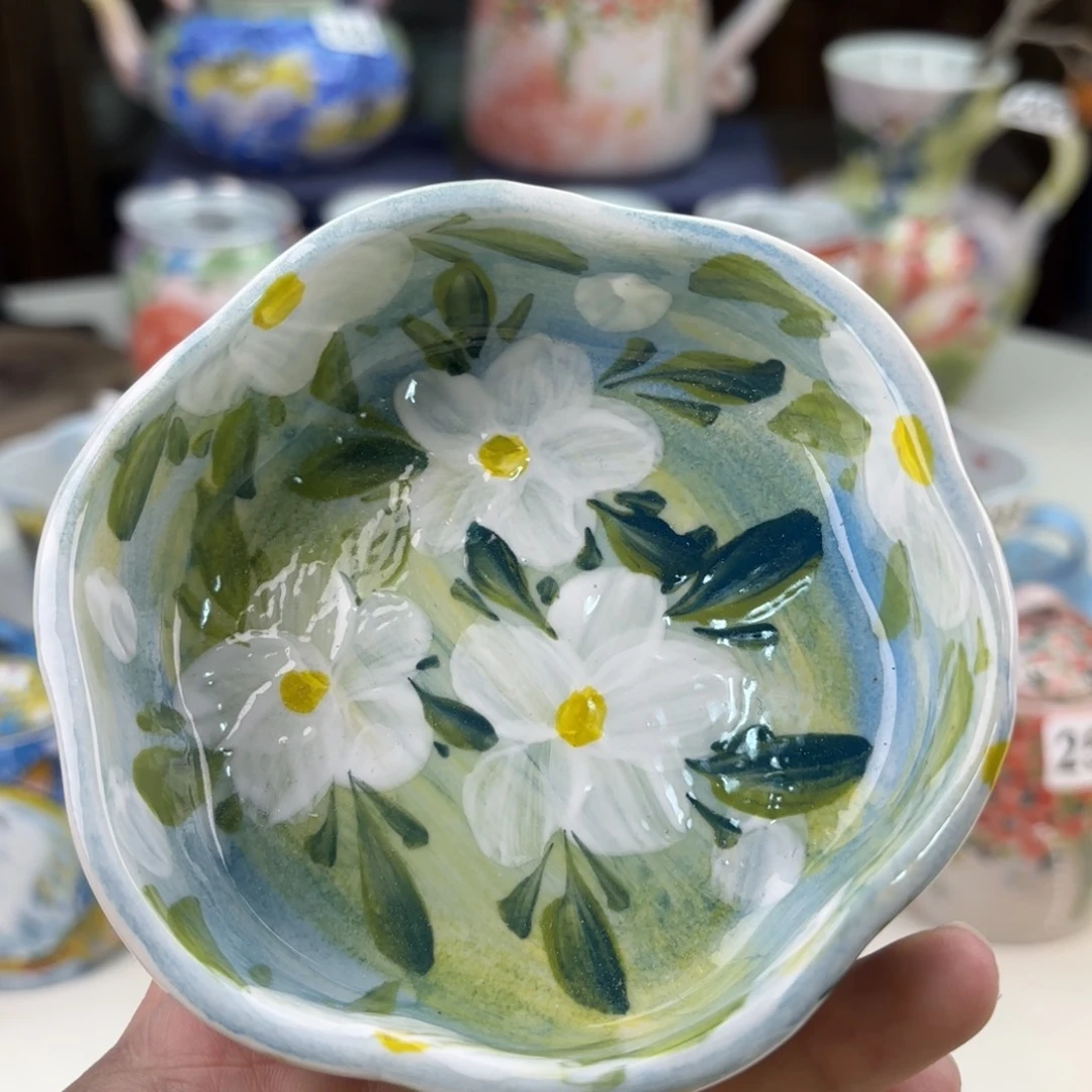 景德镇手绘高温釉下彩陶瓷茶具